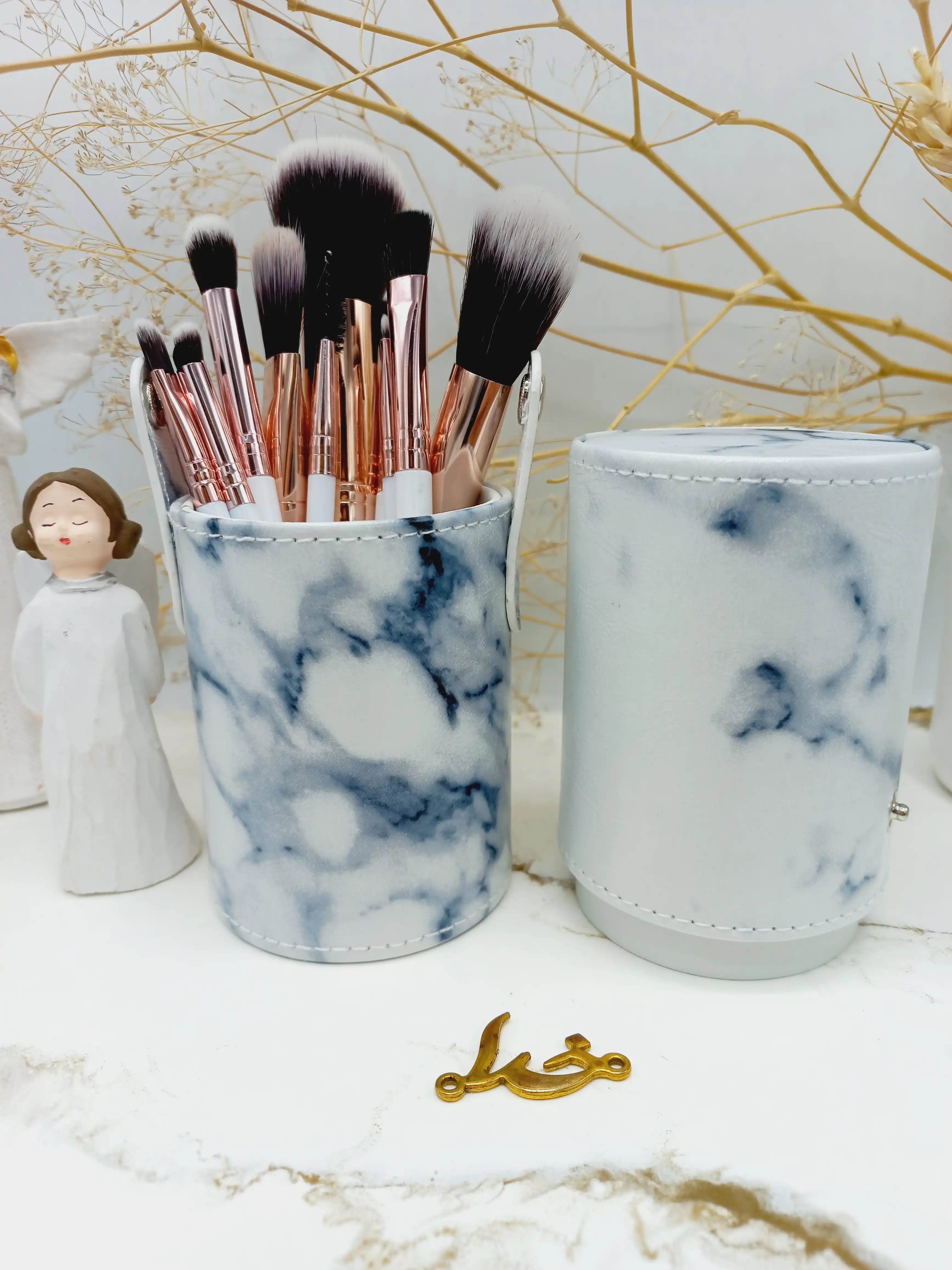 ست براش دوازده تیکه استند استوانه ای سرامیکی