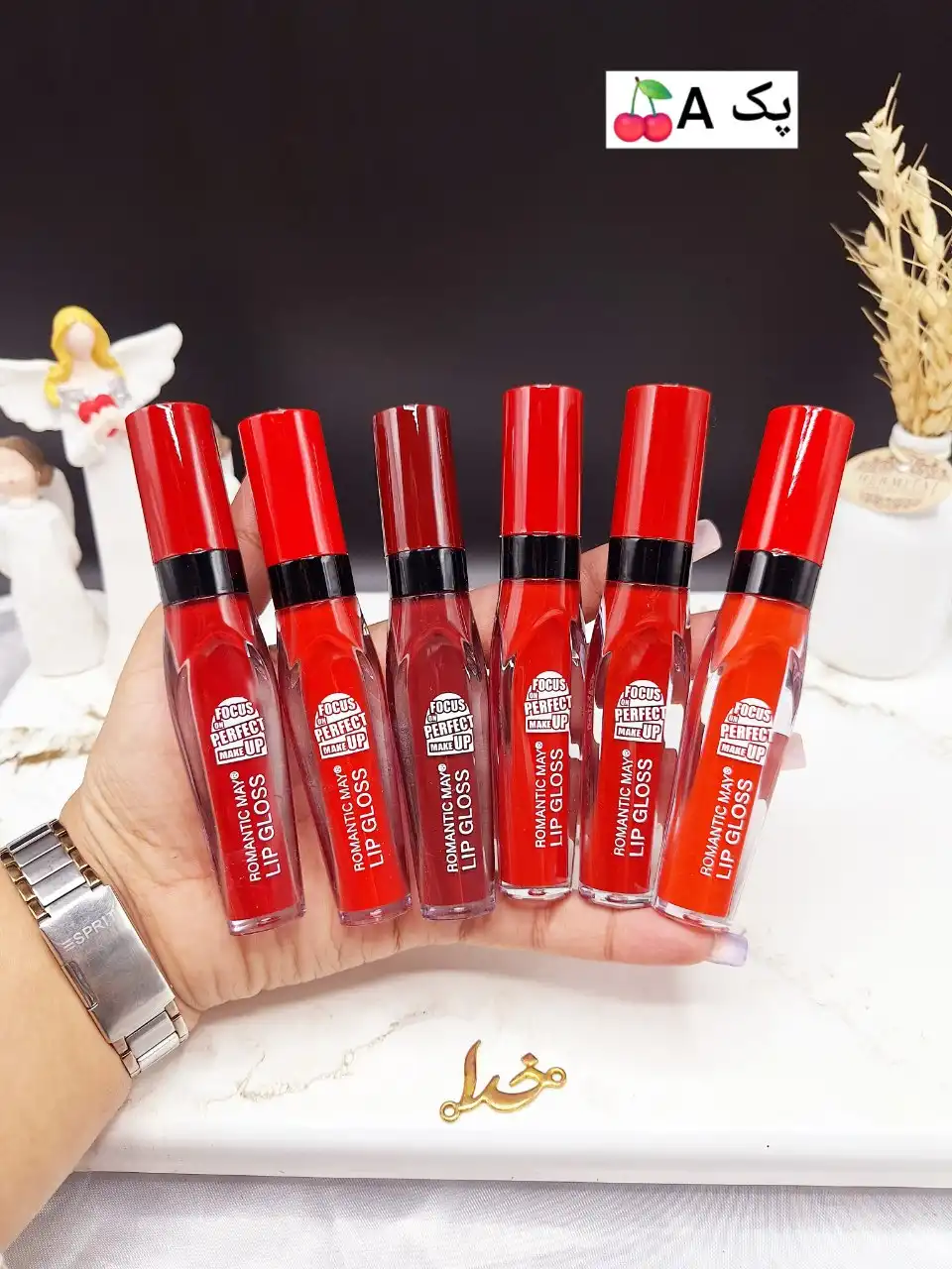 پک 6عددی رژ مایع برند رومانتیک مای ROMANTIC MAY پک B کد YR_859