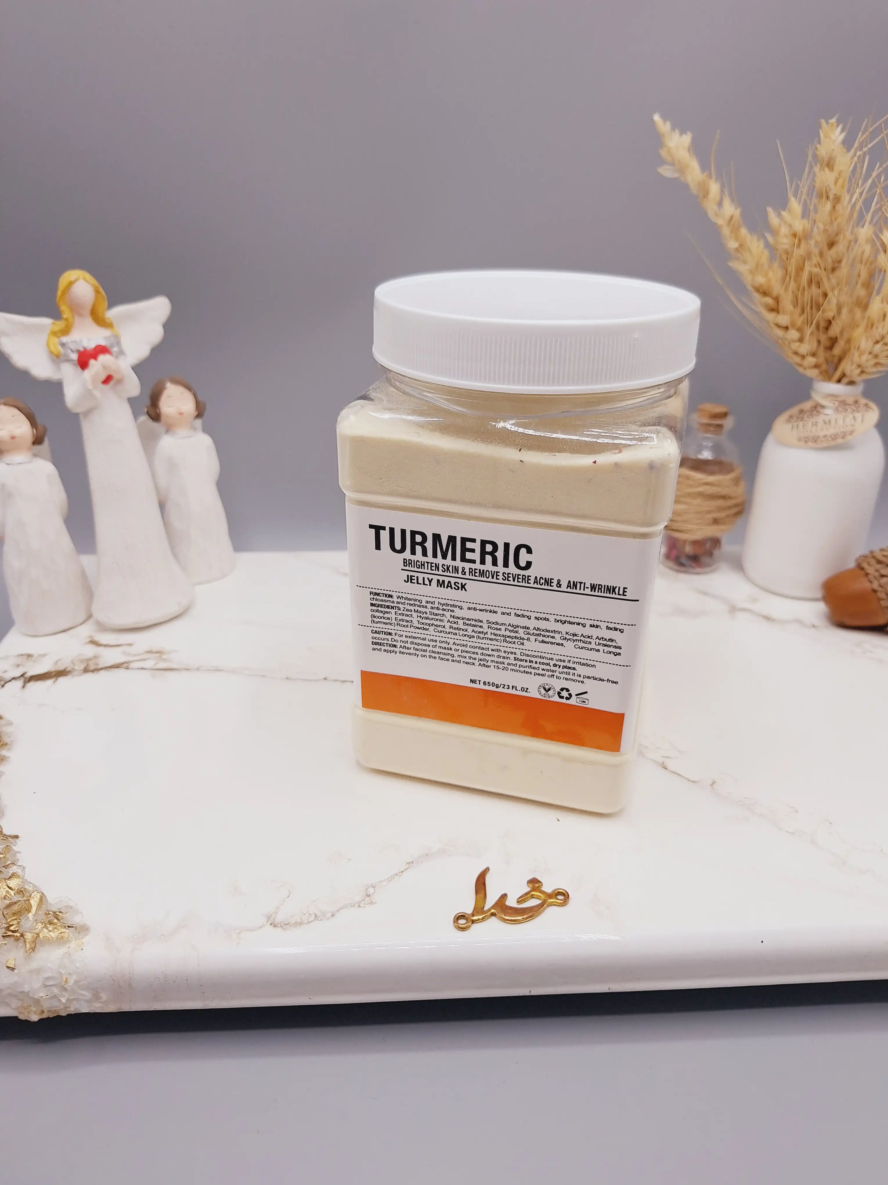 ماسک هیدروژلی زردچوبه 650 گرمی TURMERIC ساخت چین