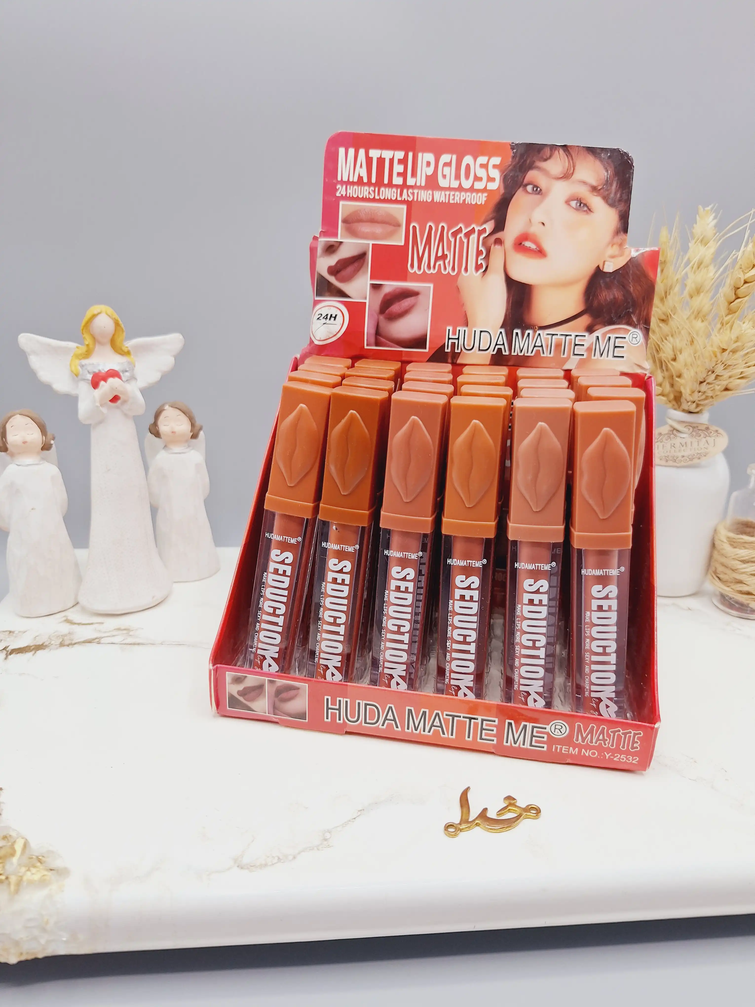 پک 6 تایی رژ مایع برند HUDA MATTE ME کد 2532