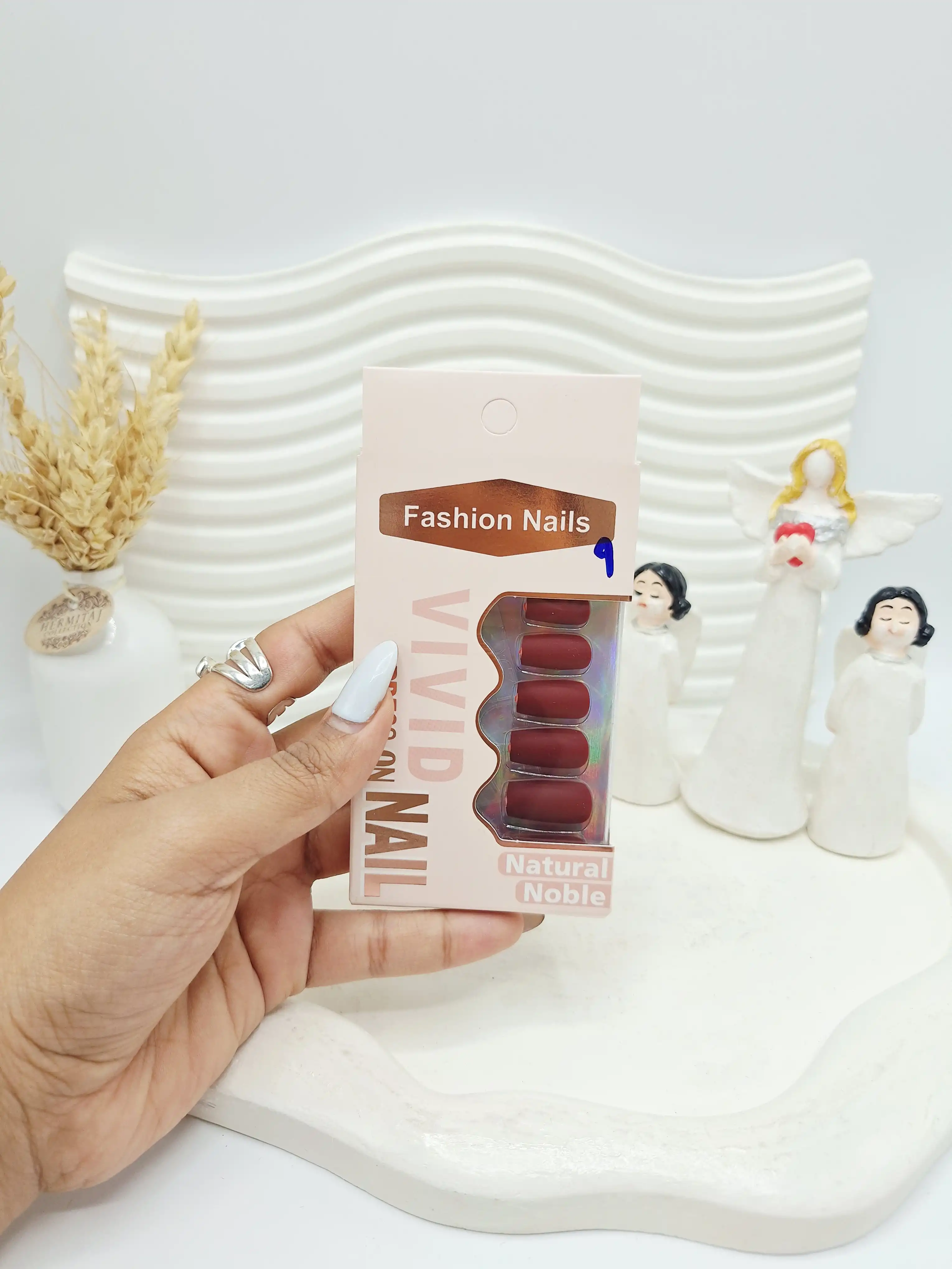 پک ناخن مصنوعی مات جلد کرمی کد 9911