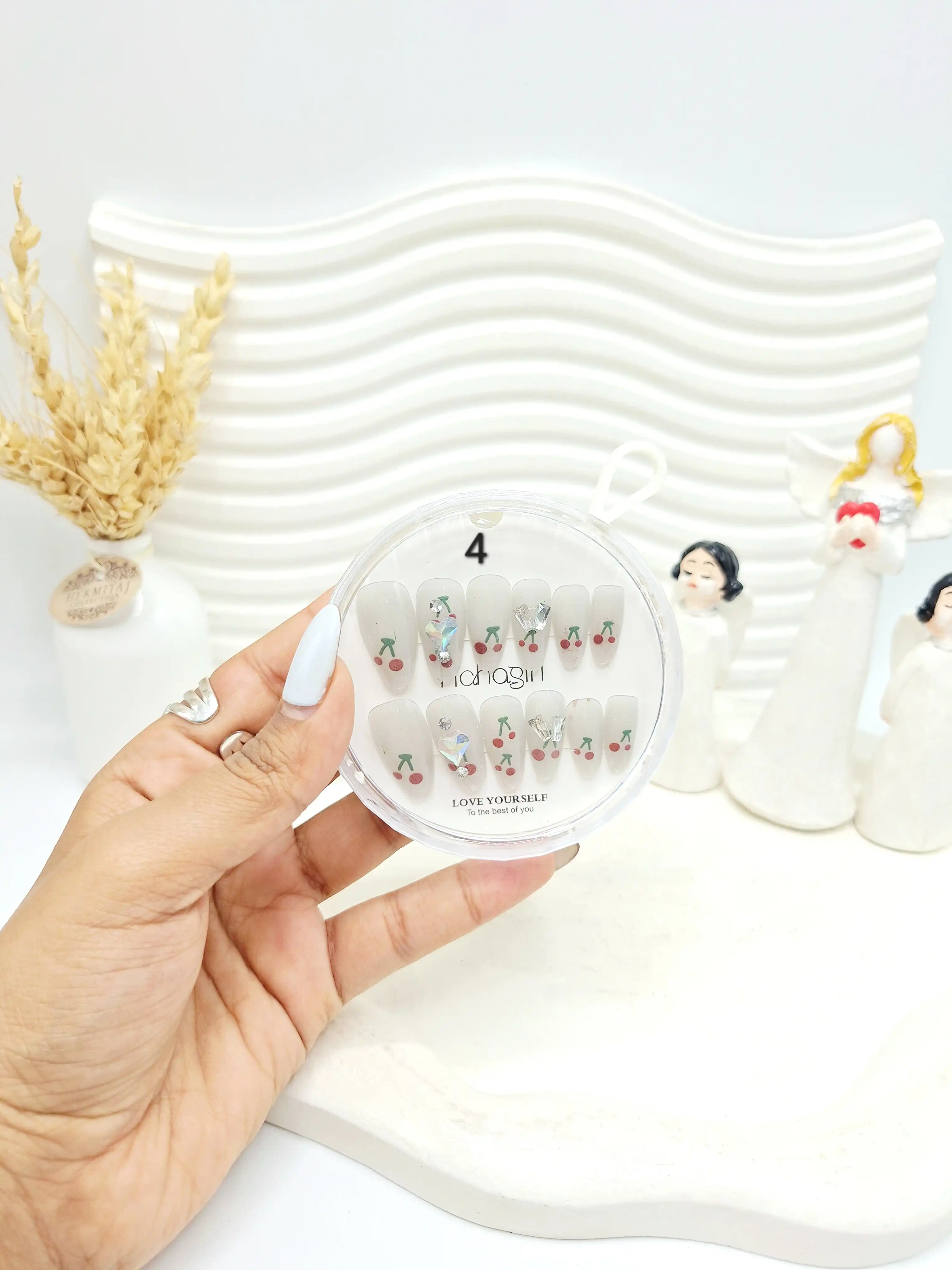 پک ناخن مصنوعی وارداتی باکس گرد