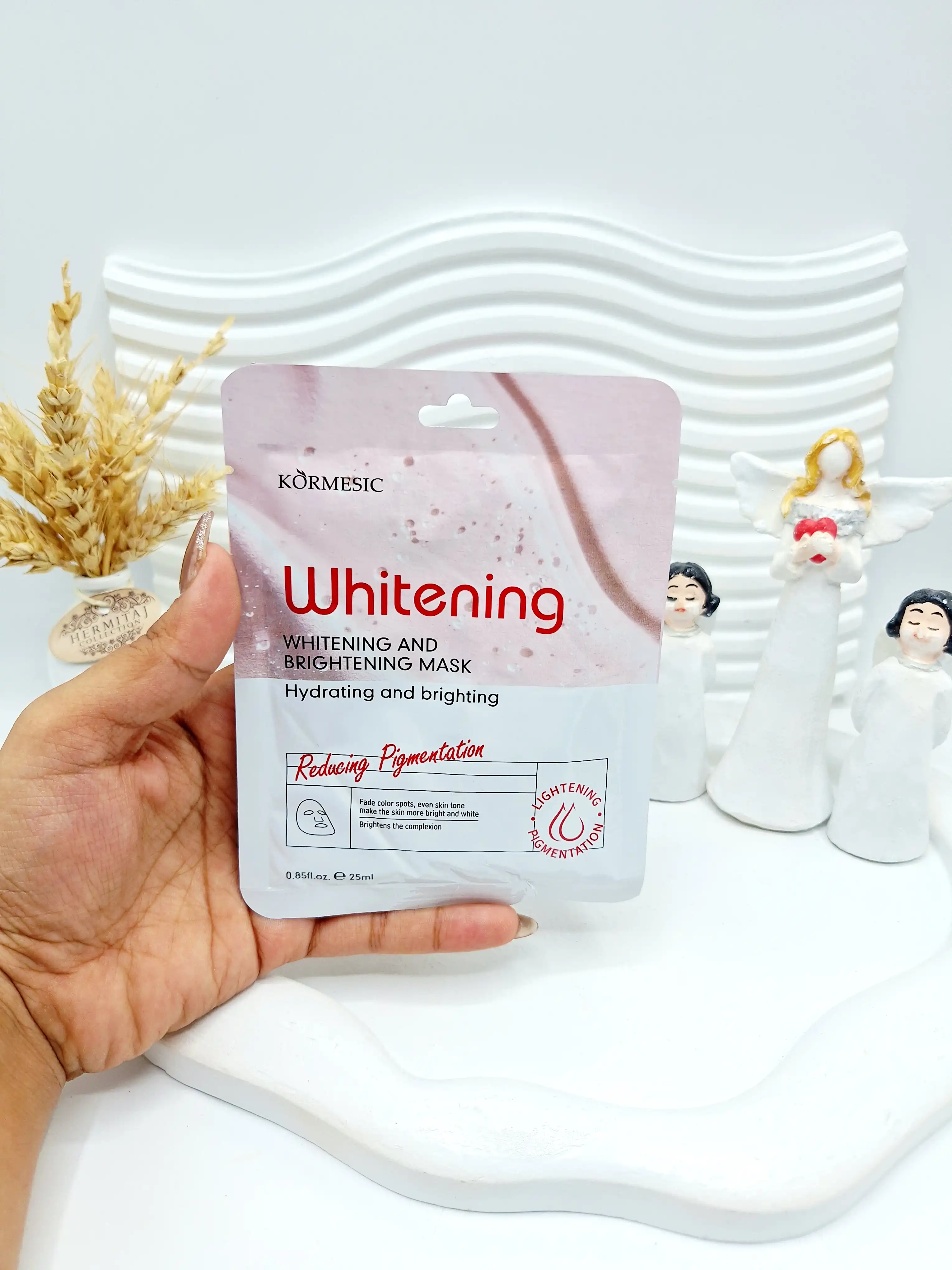 ماسک ورقه ای آبرسان و روشن کننده برند کورمسیک کد 8808